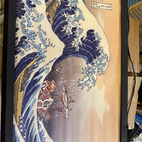 Other - Japanese Wave Art Print One Piece scroll